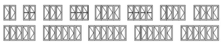 plegables,puertas y ventanas exteriores de aluminio,puertas plegables