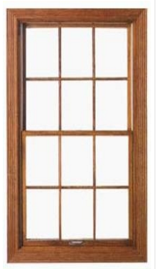 solid wood push up down vertical sliding windows
