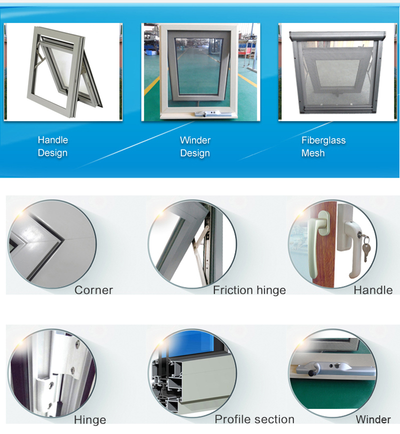 Building material alu roof awning window
