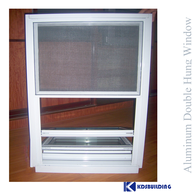 Aluminum solid glass vertical sliding sash window