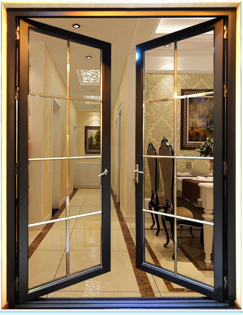 Exterior interior aluminum alloy casement doors