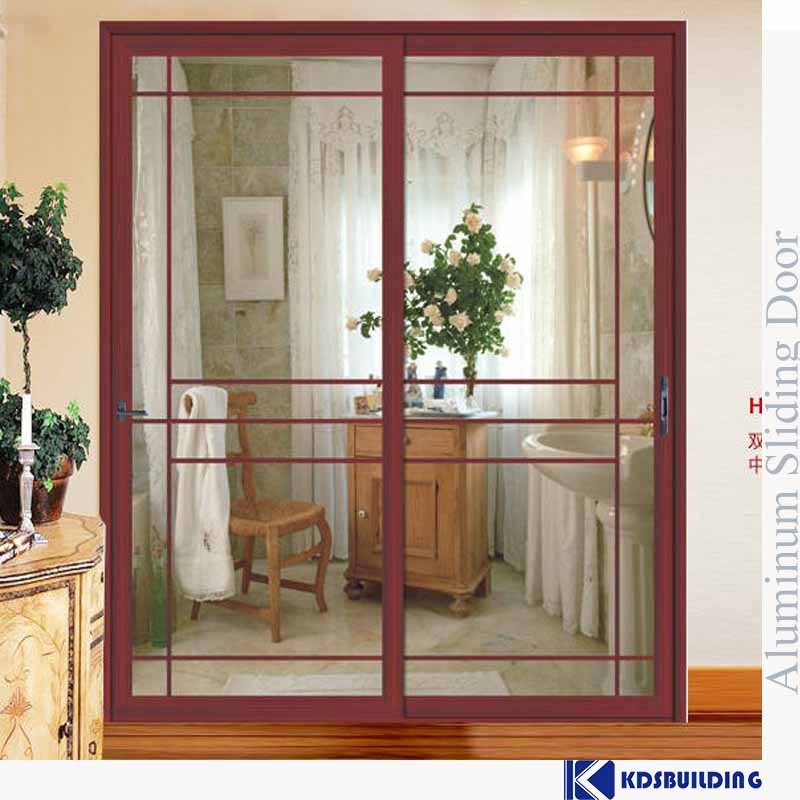 Exterior front leaf glass double entry door