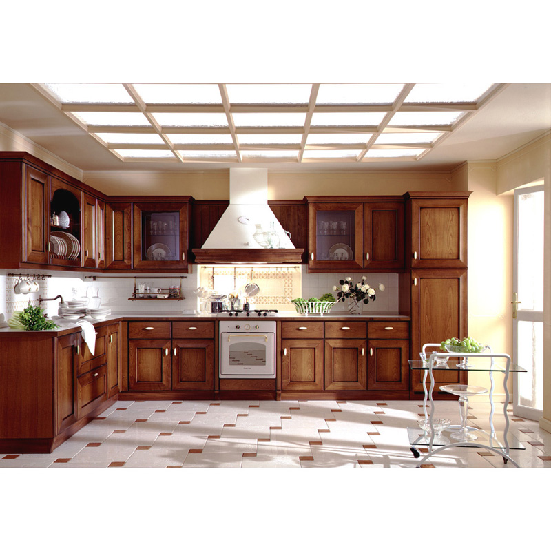 Cheap and high quality solid wood kitchen cabinets