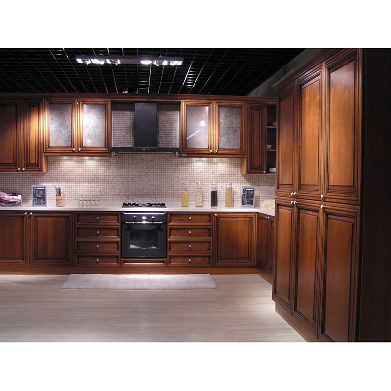 Modern solid wood kitchen cabinets