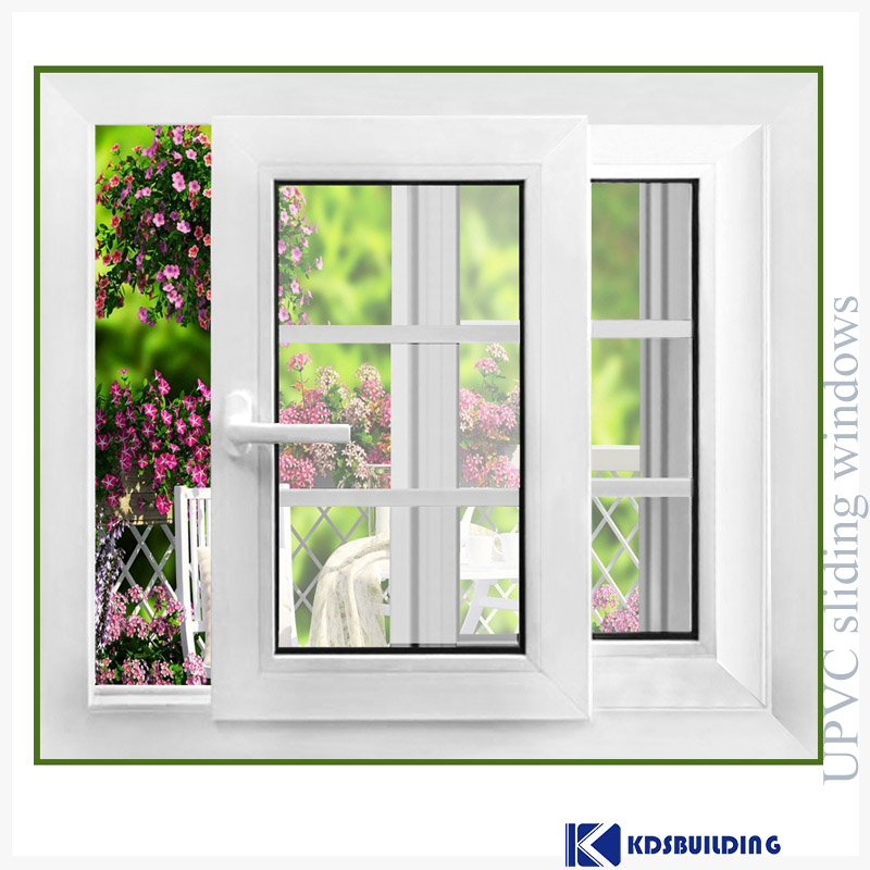 Most Popular Upvc House Windows Doors 2 Panel Upvc Sliding Window