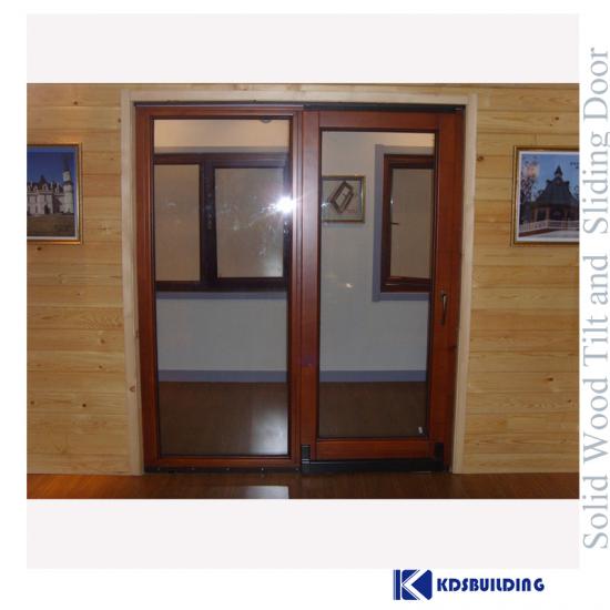 wood glass doors