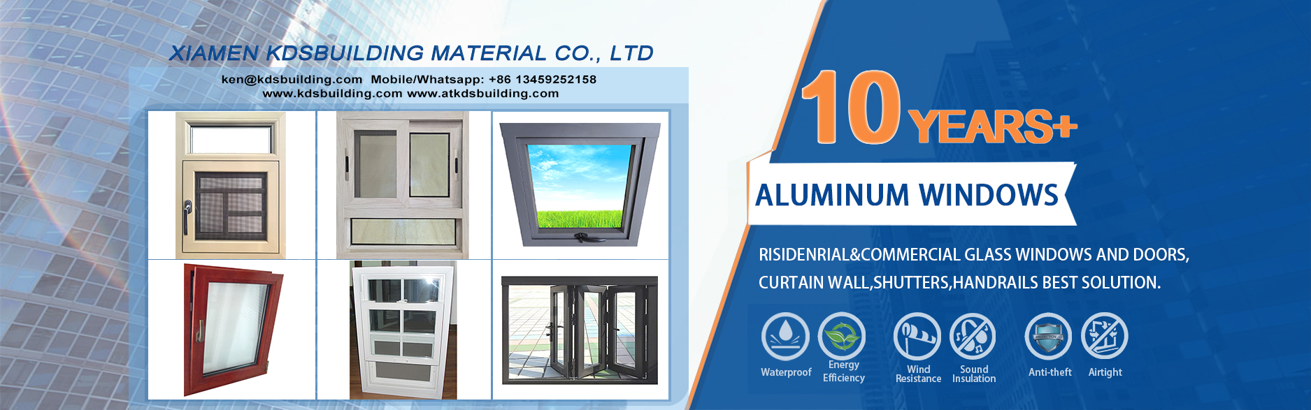 XIAMEN KDSBUILDING MATERIAL CO.,LTD-aluminum window supplier